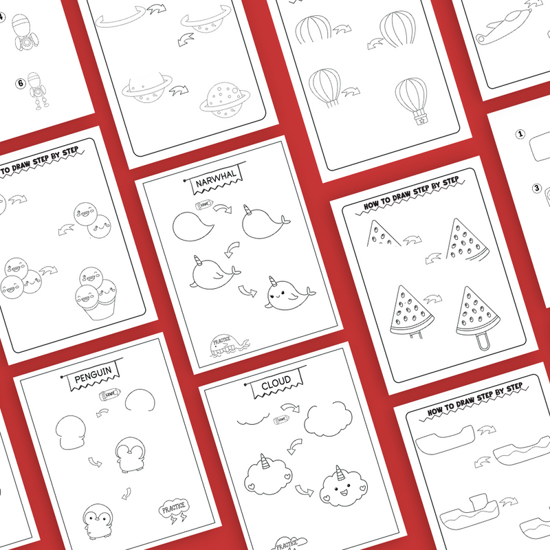 HOW TO DRAW EVERYTHING FOR KIDS BUNDLE + BONUS