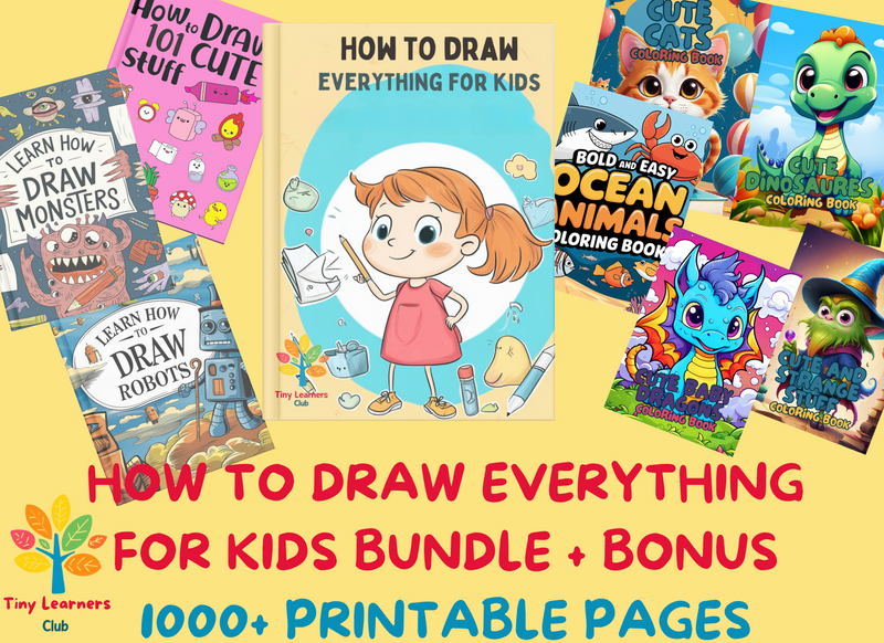 HOW TO DRAW EVERYTHING FOR KIDS BUNDLE + BONUS